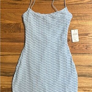 Windsor Blue Mini Dress Elegant and Stylish